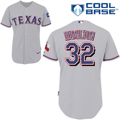 Discount and high quality Texas Rangers 32 Josh Hamilton Grey Cool Base MLB Jersey Baseball MLB Jerseys